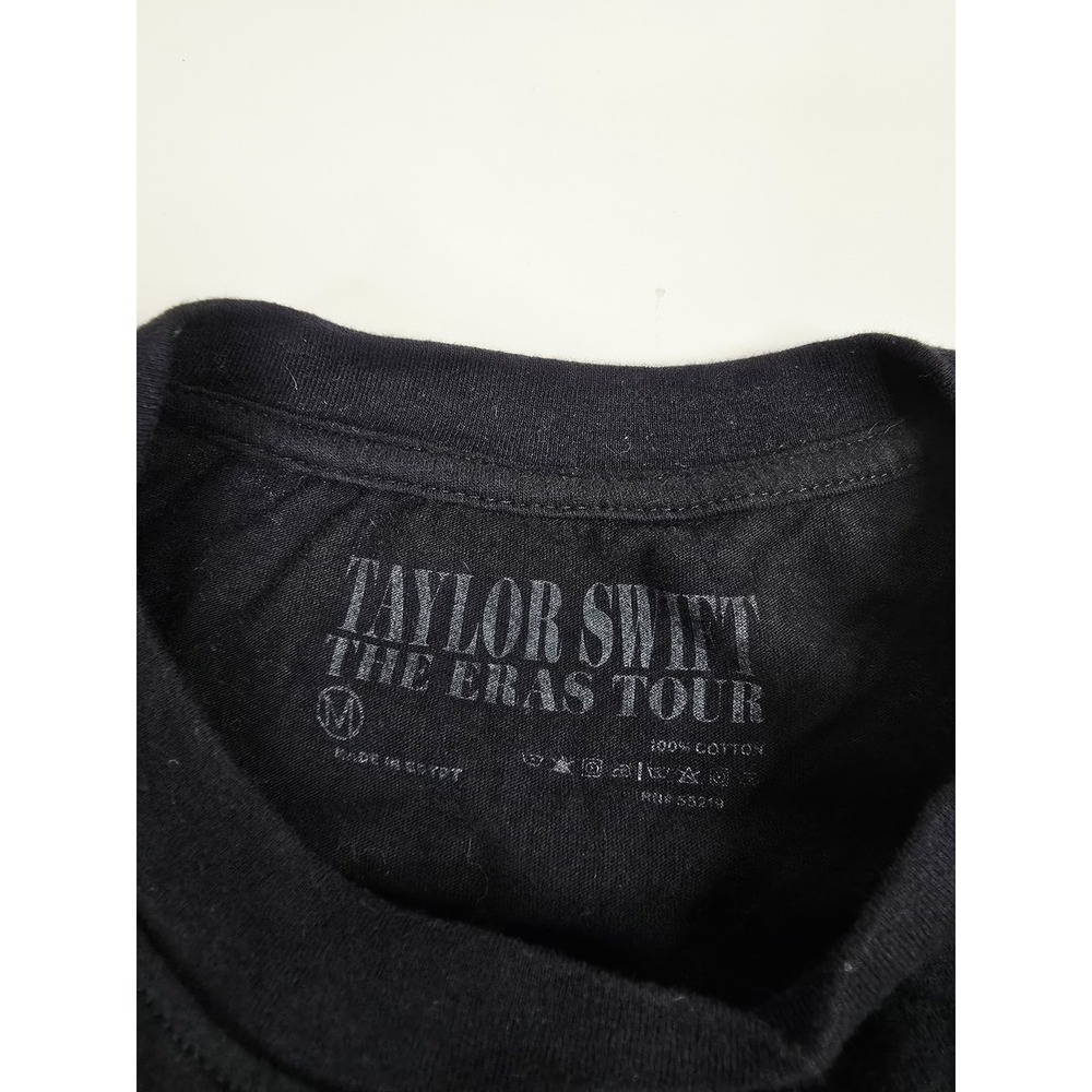 Taylor Swift The Eras Tour Shirt Mens Medium Black Concert Graphic Tee Pop Music - Picture 3 of 6